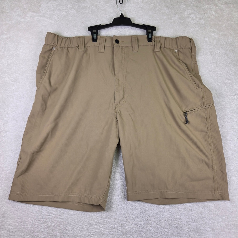 Wrangler Mens NW947FN Outdoor Performance Shorts Khaki Tan 44